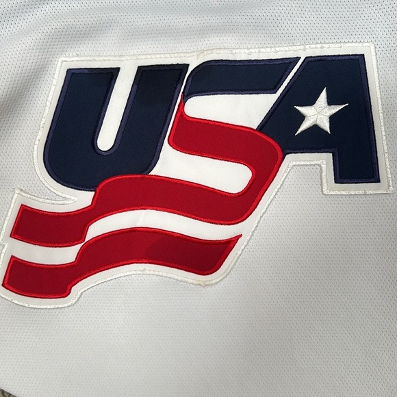 Vintage 2002 Nike Team USA Hockey Jersey Mens XXL White Winter Olympics Stitched - Picture 4 of 5